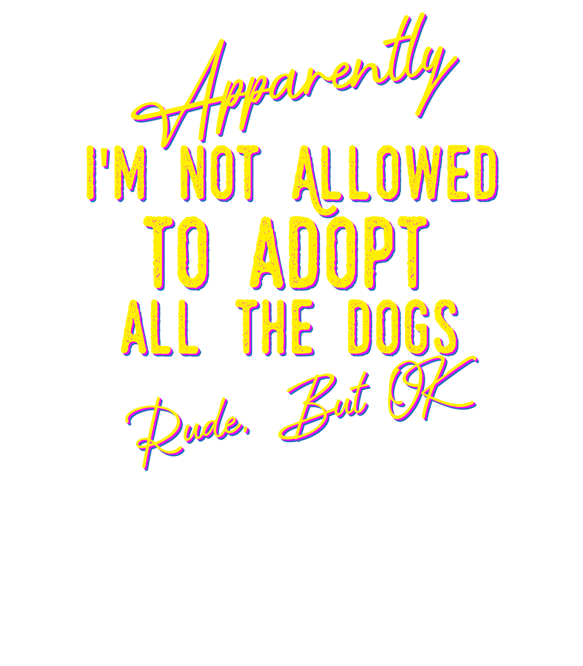 Apparently Not - Dark (Adult Short Sleeve T-Shirt) Super Sale