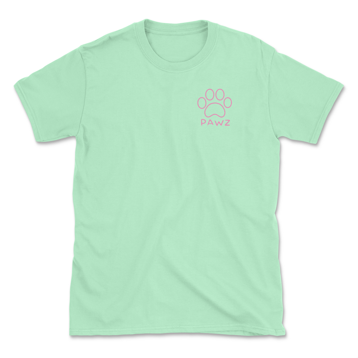 Pastel Pawz - Mint (Adult Short Sleeve T-Shirt)