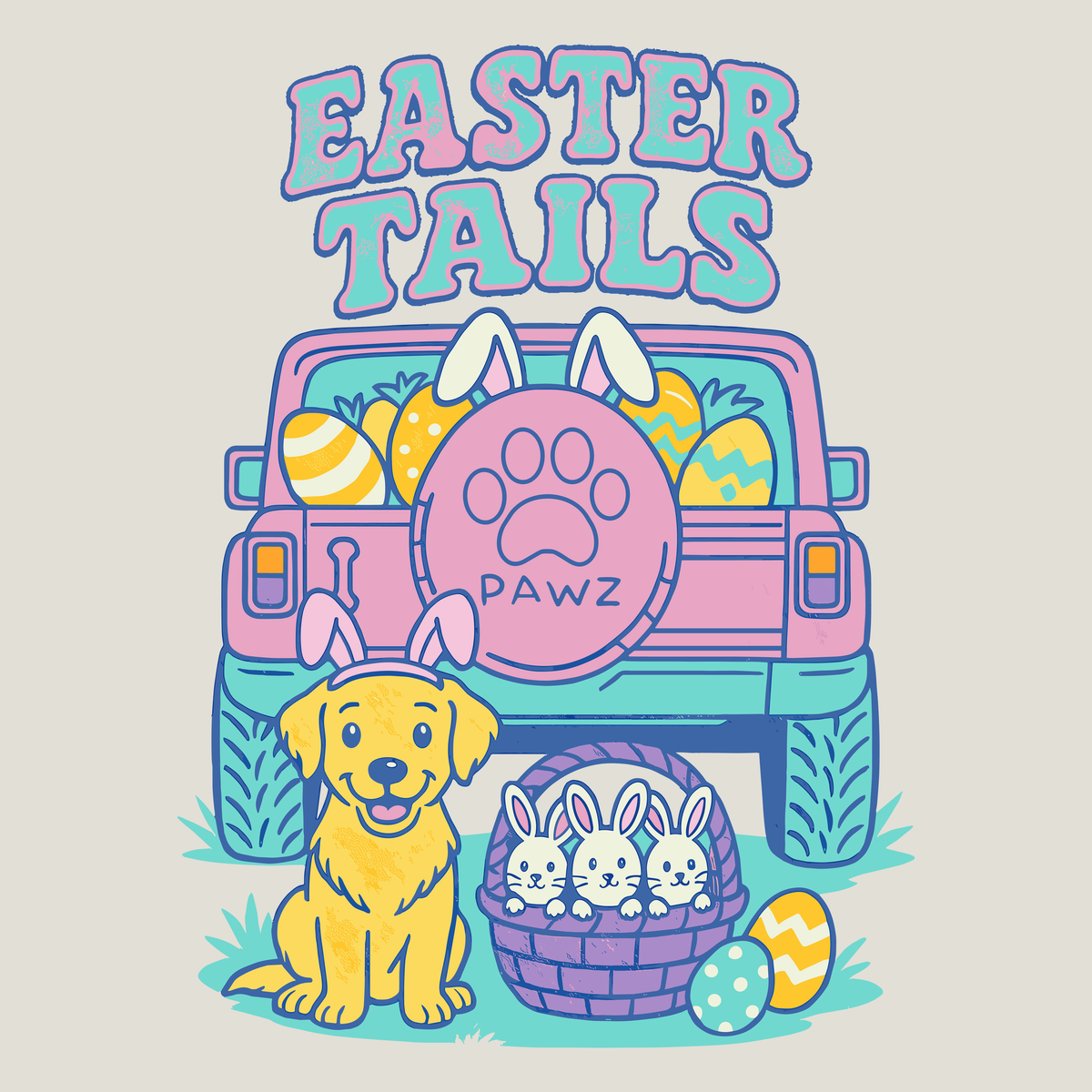 Easter Tails (Adult Hoodie)