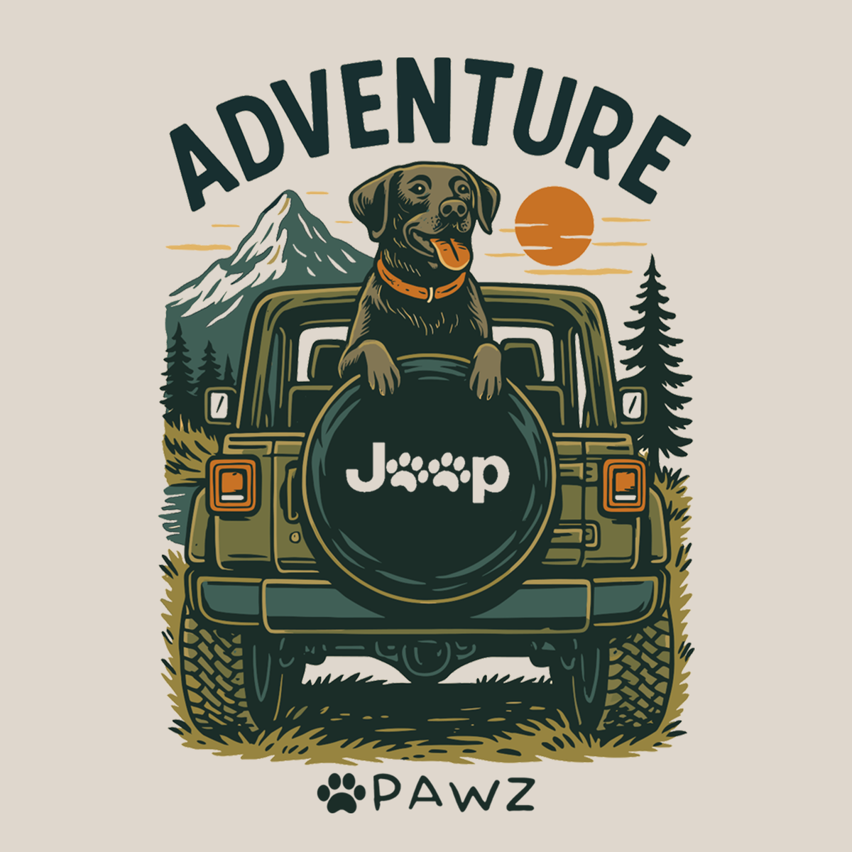 Mountain Cruiser (Adult Short Sleeve T-Shirt)