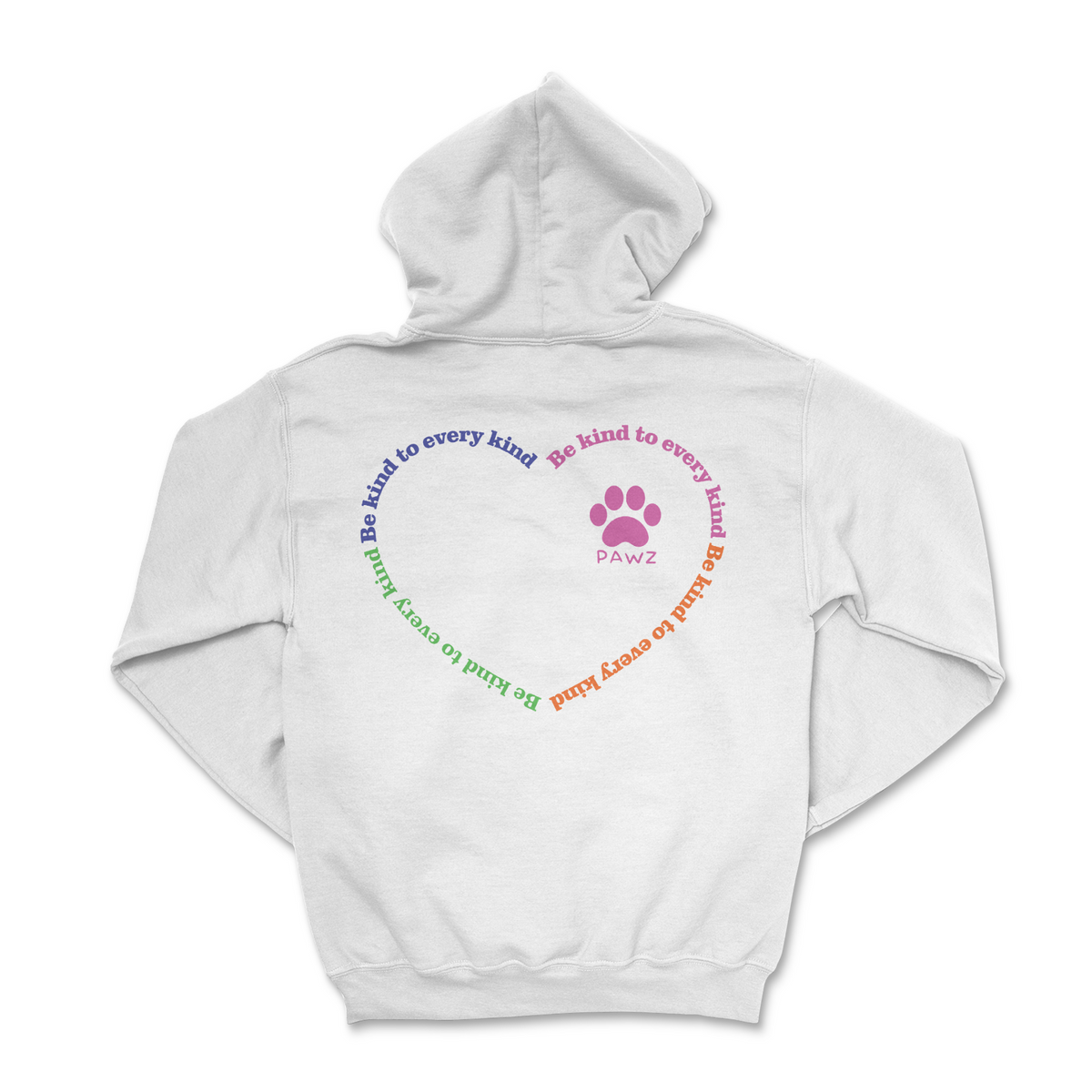 Be Kind - White (Adult Hoodie) Super Sale