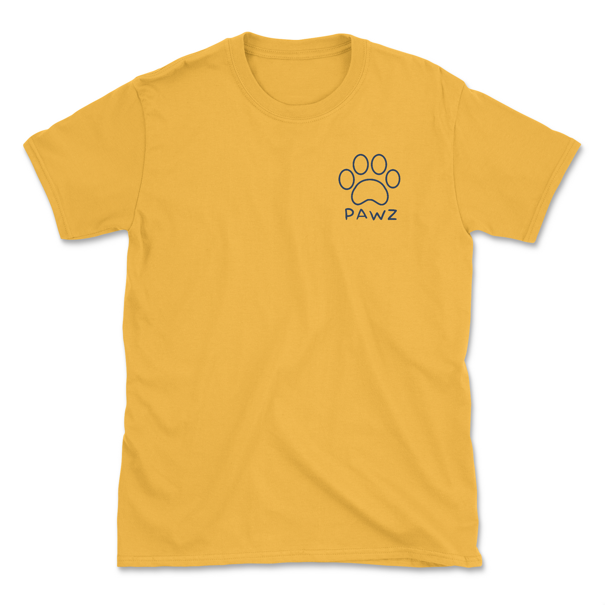 Indiana Flag Paw (Adult Short Sleeve T-Shirt)